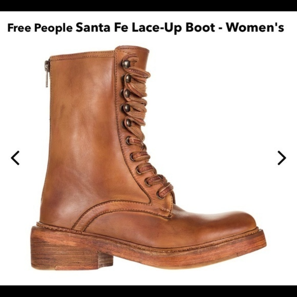 Woman’s Free People‎ Santa Fe Lace Up Boots Sz 36 Brand New Never Worn No Box